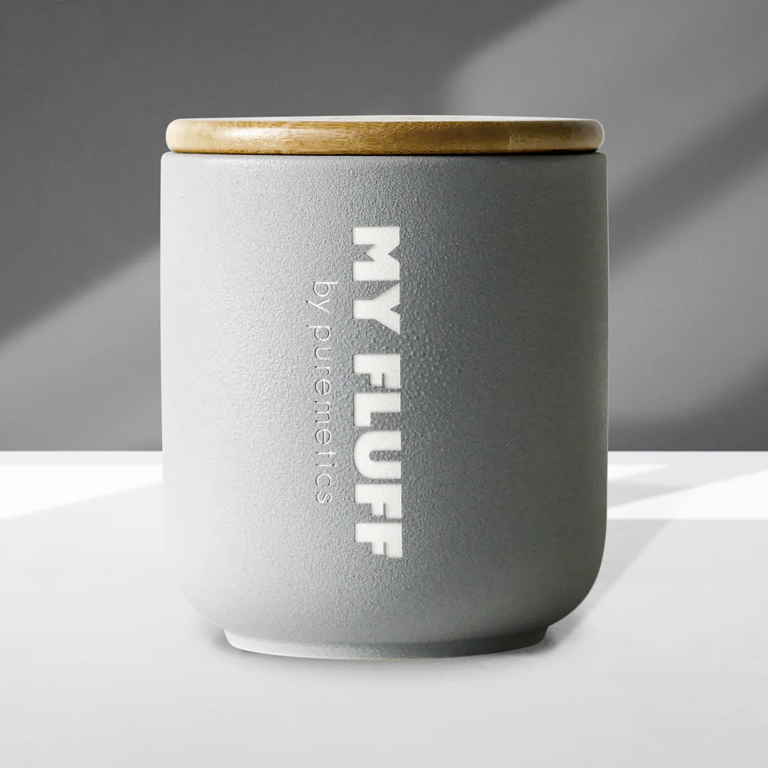 PUREMETICS MY FLUFF KERAMIKGEFÄSS "LICHTGRAU"