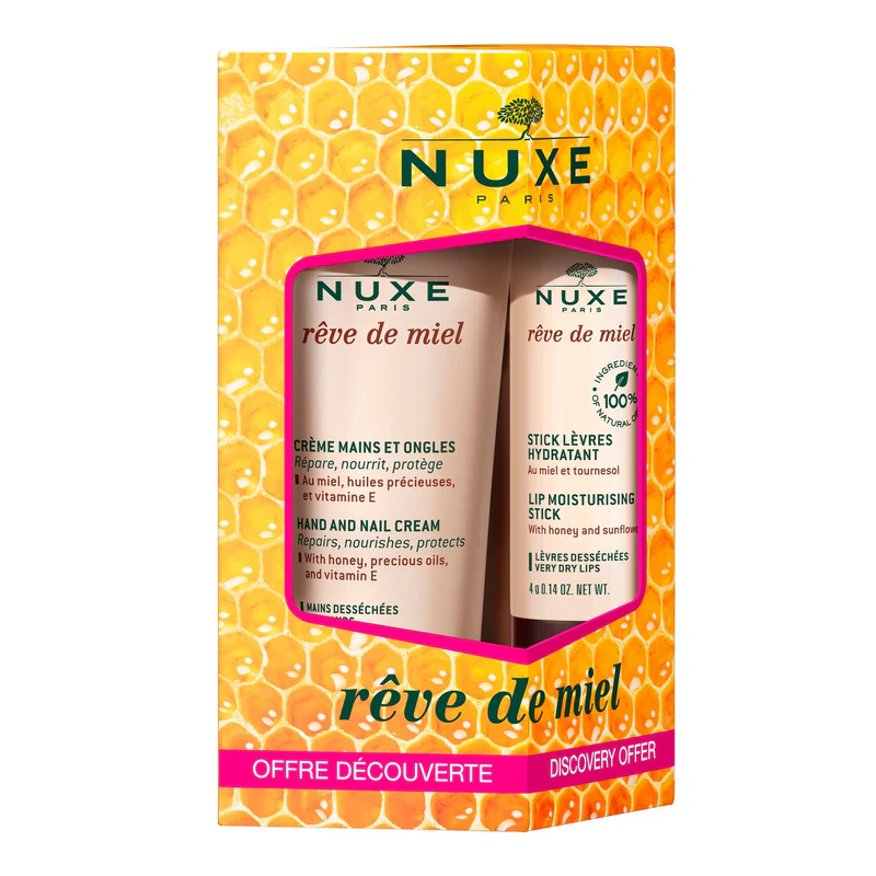 NUXE REVE DE MIEL VERWÖHNDUO FÜR HÄNDE UND LIPPEN 34ml
