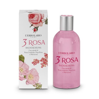 L´ERBOLARIO 3 Rosa Dusch-Badegel 250ml