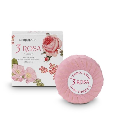 L´ERBOLARIO 3 Rosa Parfum Seife 100g